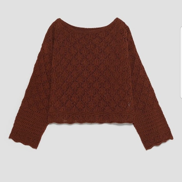 Zara textured weave knit sweater - Picture 2 of 4